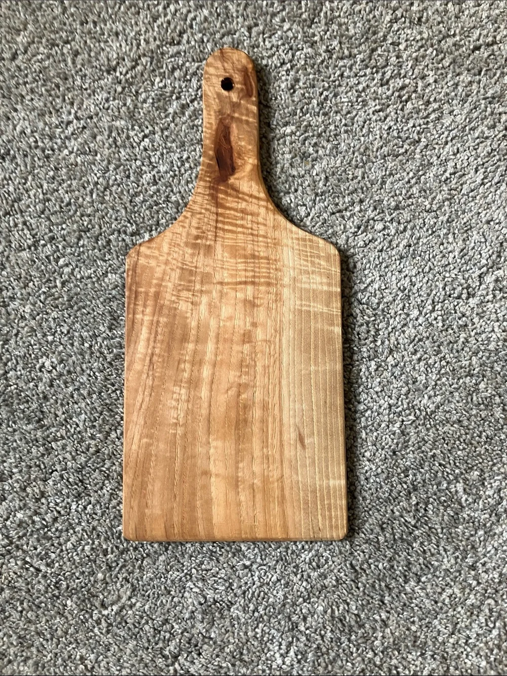 Solid Wood Serving Paddle - Warm Brown